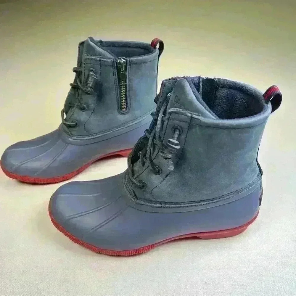 Sperry saltwater waterproof rain boots sz7 like new - Picture 3 of 11